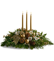 Royal Christmas Centerpiece from McIntire Florist in Fulton, Missouri